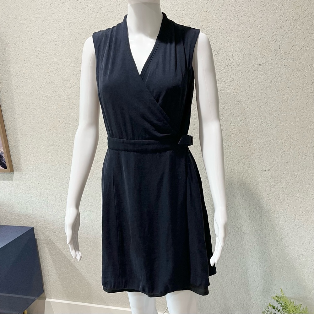 Theory Navy Blue Wrap Dress